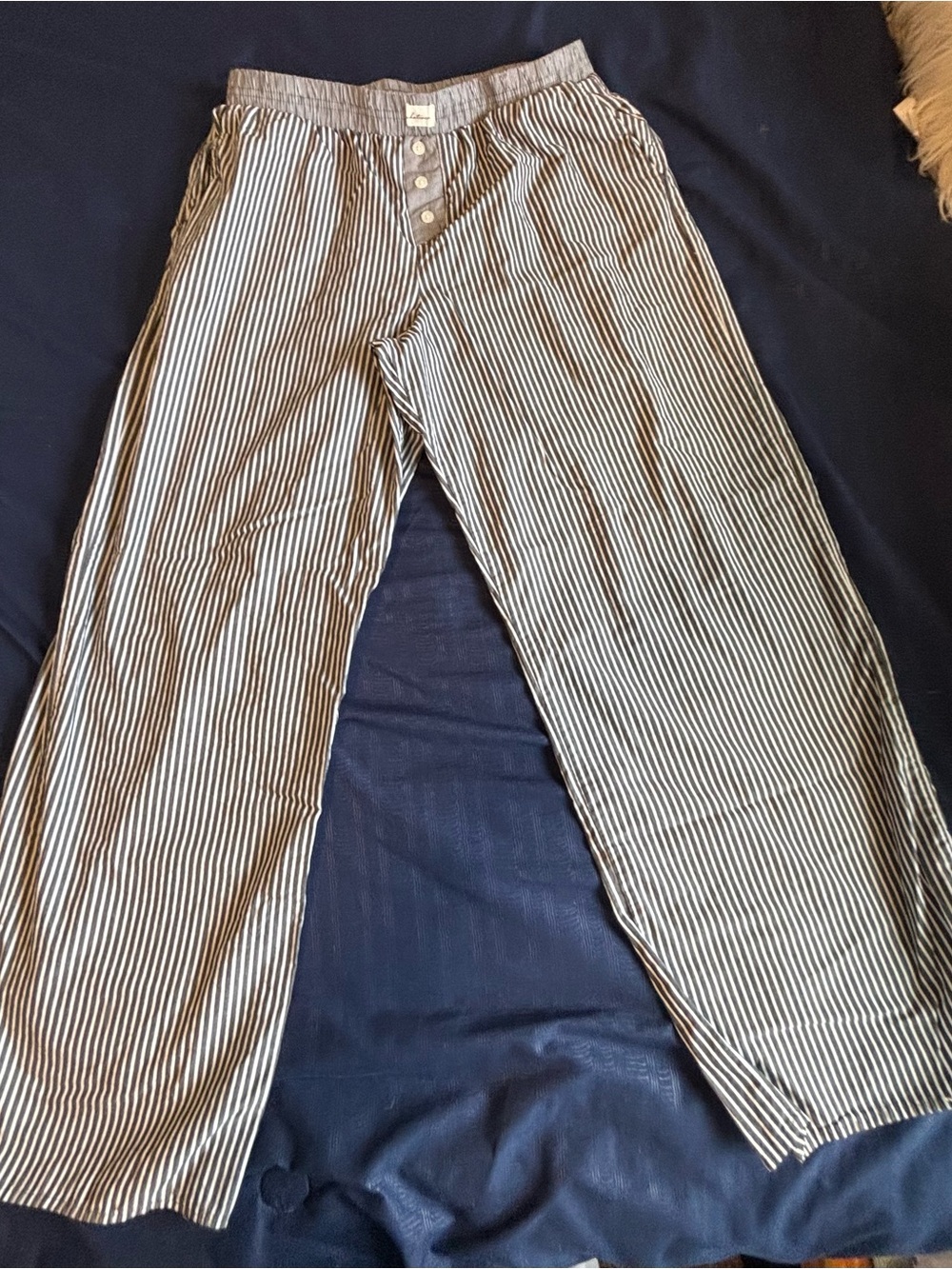wild fable grey and White Striped Lounge Pants